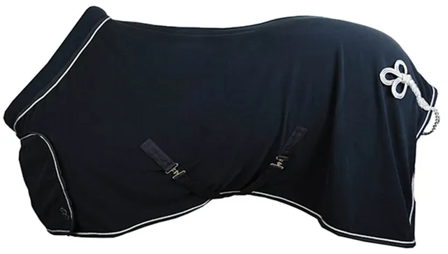 hkm-7224-fleecedecke-mit-kragen-dunkelblau-155-cm image 1