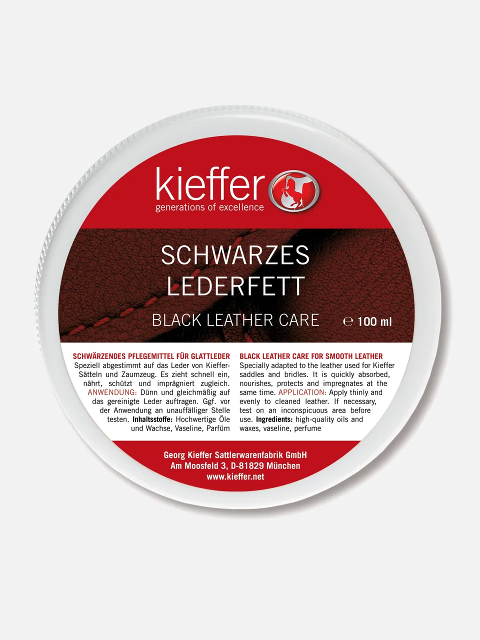 kieffer-leder-und-sattelpflege-schwarz-100-ml image 1
