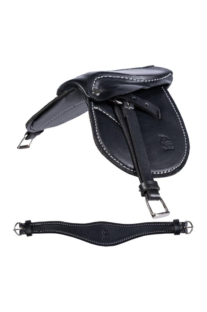 hkm-kids-sattel-f-r-cuddle-pony-spielzeugsattel-kunstleder-schwarz image 1