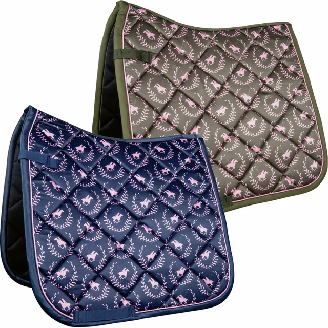 hkm-classic-polo-allover-schabracke-dressur-olivgr-n image 1