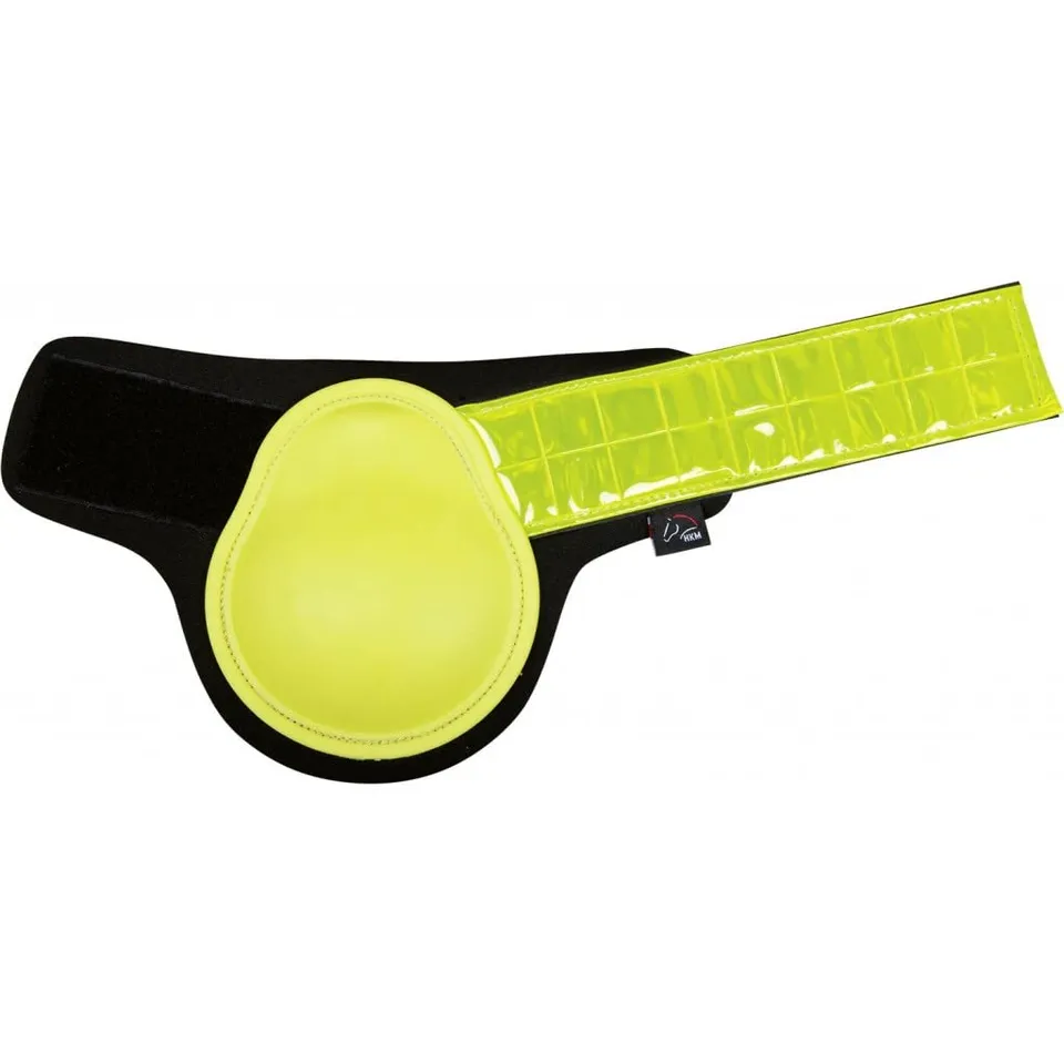 hkm-reflective-8041-gamaschen-hufglocken-neon-gelb-warmblut image 1