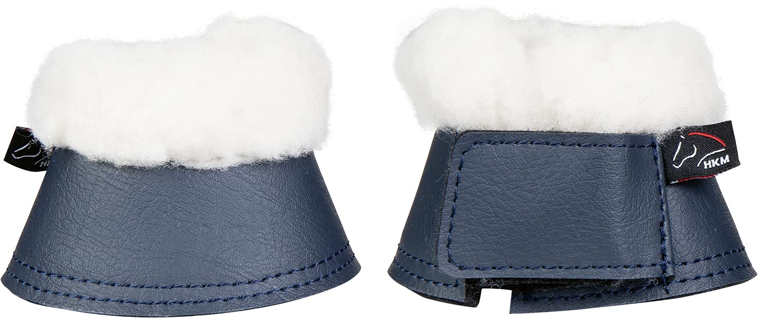 hkm-comfort-gamaschen-hufglocken-6900-dunkelblau-shetty image 1