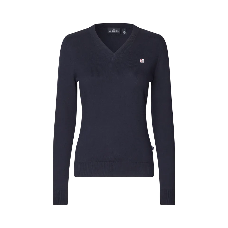 kingsland-equestrian-classic-damen-v-ausschnitt-pullover-baumwolle-kaschmir image 1