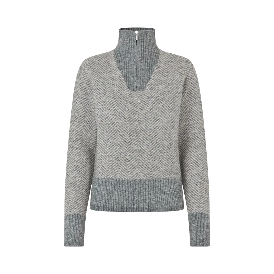 kingsland-equestrian-klaudrey-damen-strickpullover-half-zip image 1