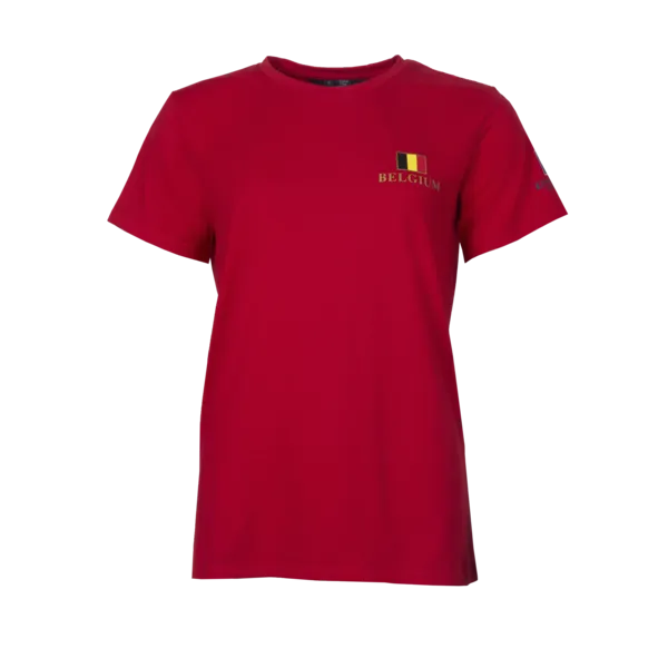 kingsland-equestrian-zaventem-unisex-t-shirt-equibel-red-tango image 1