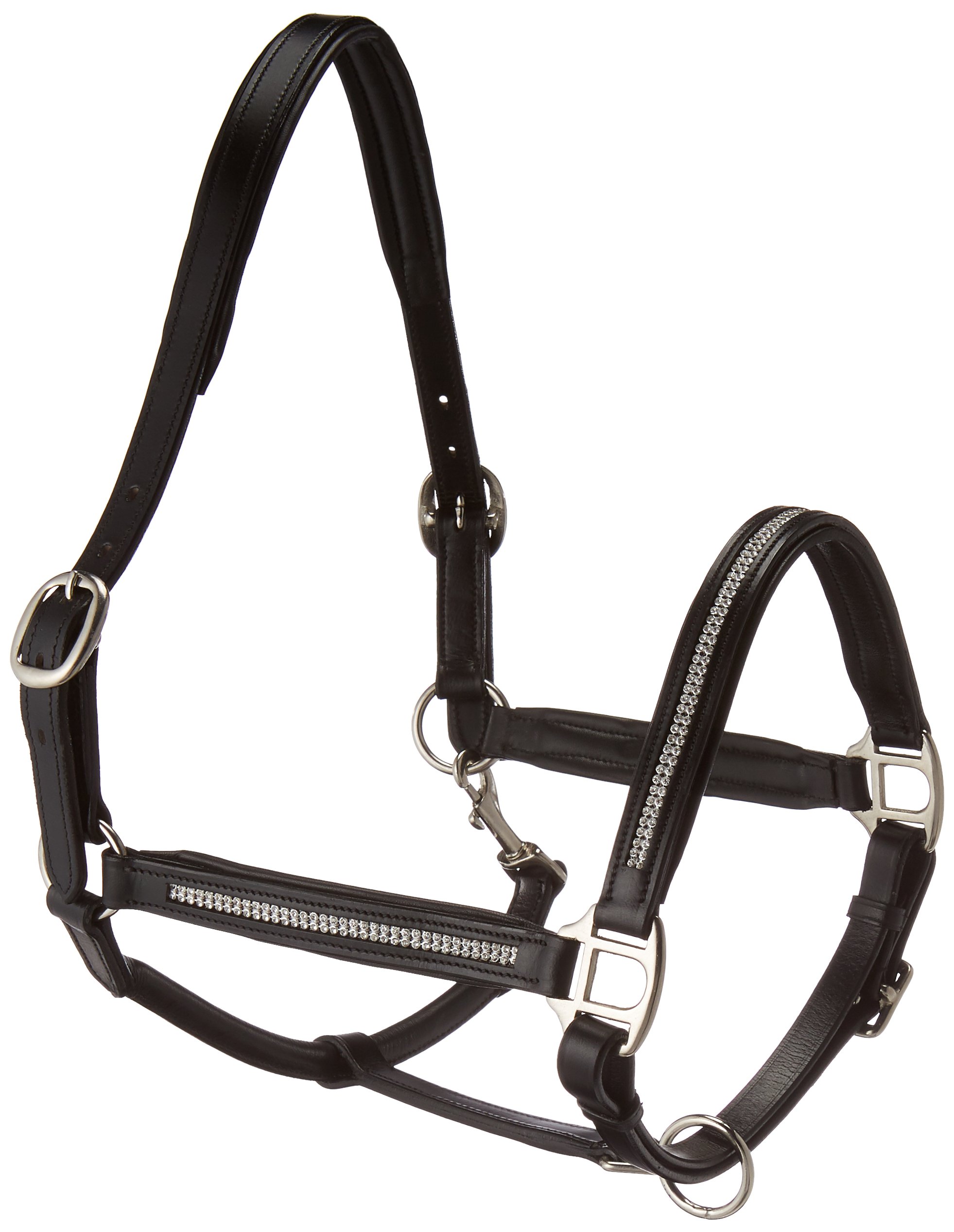 hkm-1590-diamond-pferdehalfter-aus-leder-mit-synthetischen-diamanten image 3