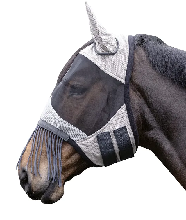 hkm-fringes-fliegenschutzmaske-mit-fransen-warmblut image 1
