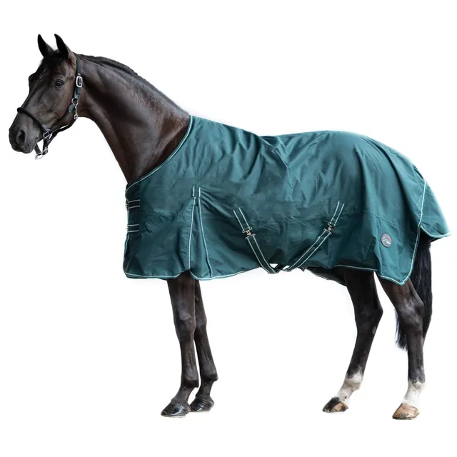 hkm-outdoor-pferdedecke-fleece-dunkelgr-n-400g-135cm image 1