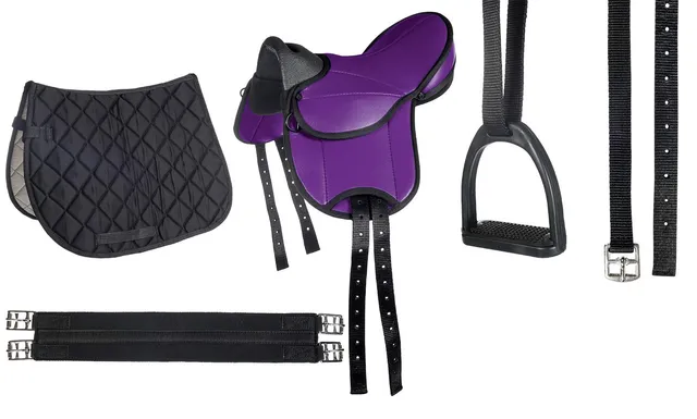 hkm-beginner-9346-shettysattel-set-f-r-shetty-in-violett image 1