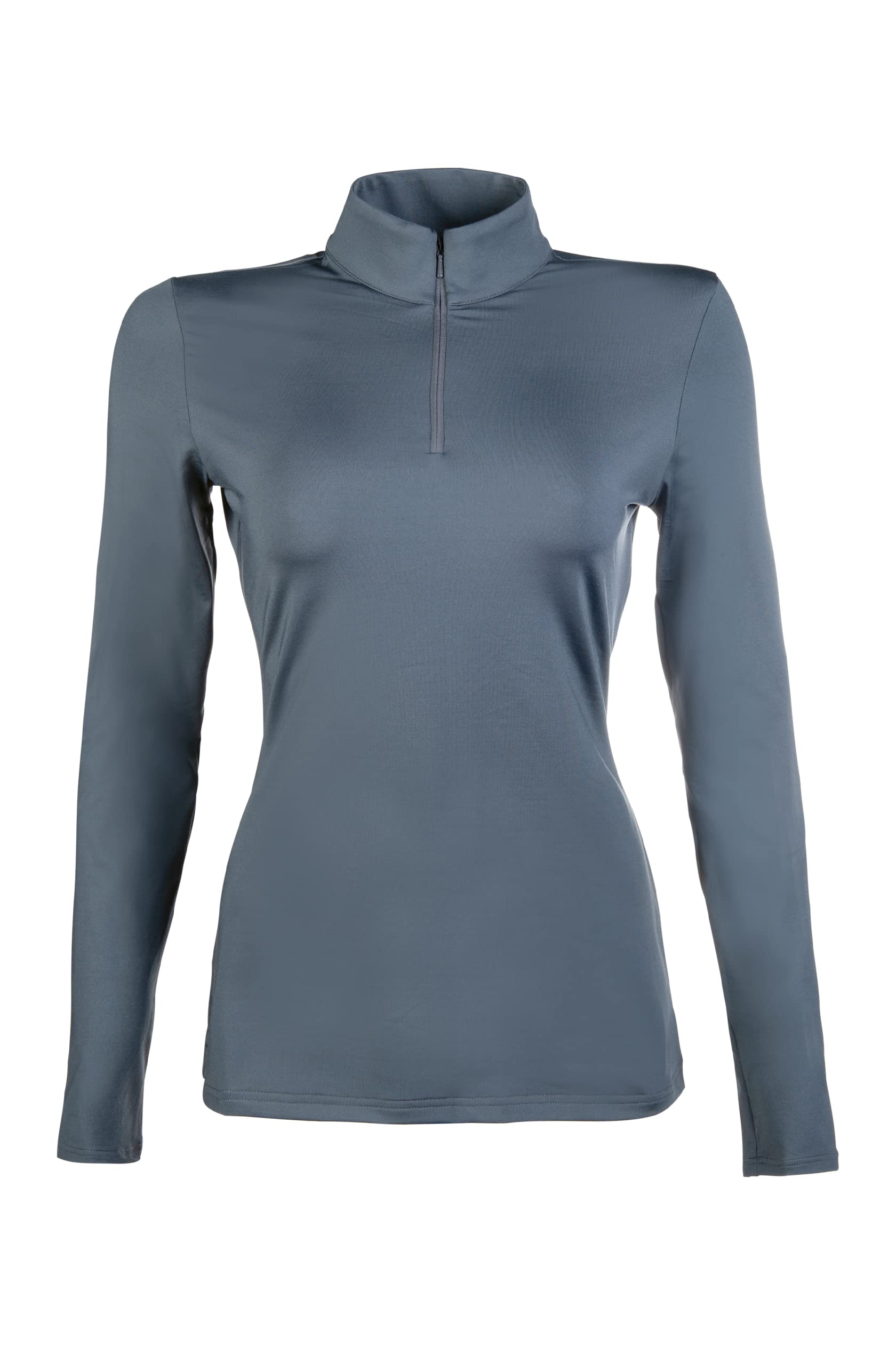 hkm-basic-sweatshirt-unisex-funktionsshirt-mit-zip-kragen image 1