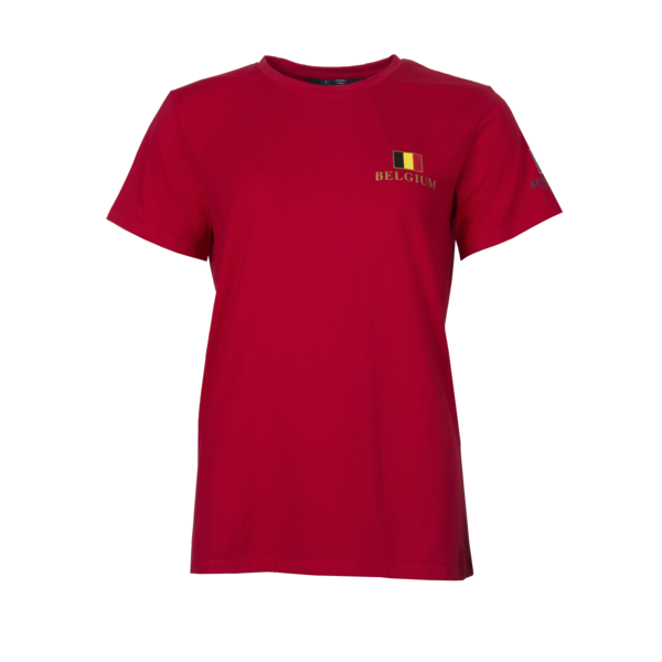 kingsland-equestrian-zaventem-unisex-t-shirt-equibel-red-tango image 1
