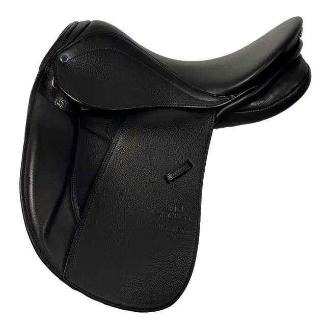st-bben-maestoso-de-luxe-dressursattel-16-32cm-schwarz-gebraucht image 1