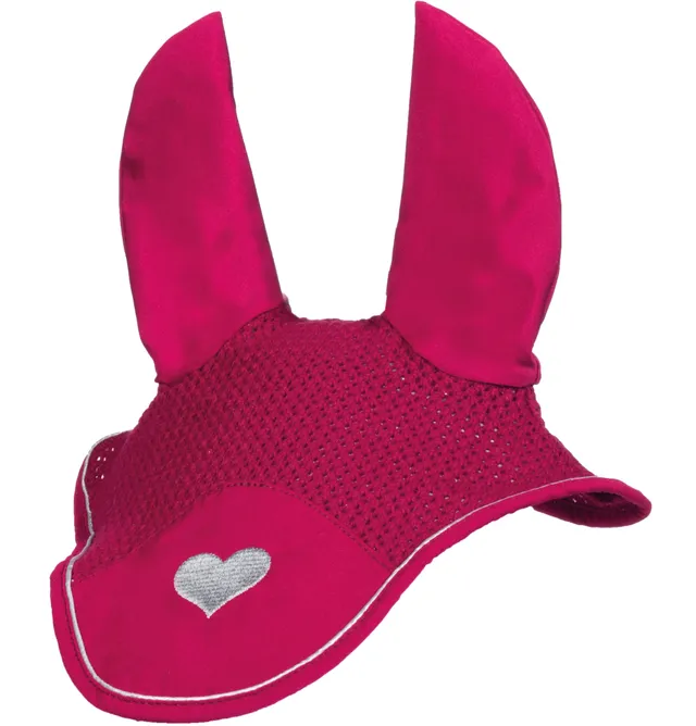 hkm-sweet-valentine-3971-fliegenhaube-pink-silber-vollblut image 1