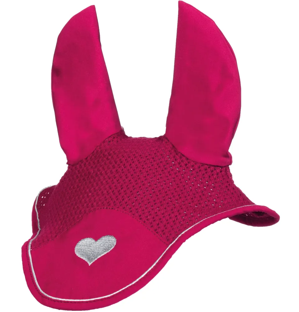 hkm-sweet-valentine-3971-fliegenhaube-pink-silber-vollblut image 1