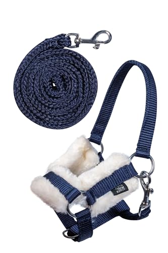 hkm-kids-hobby-horse-halfter-set-dunkelblau-mit-f-hrstrick image 4
