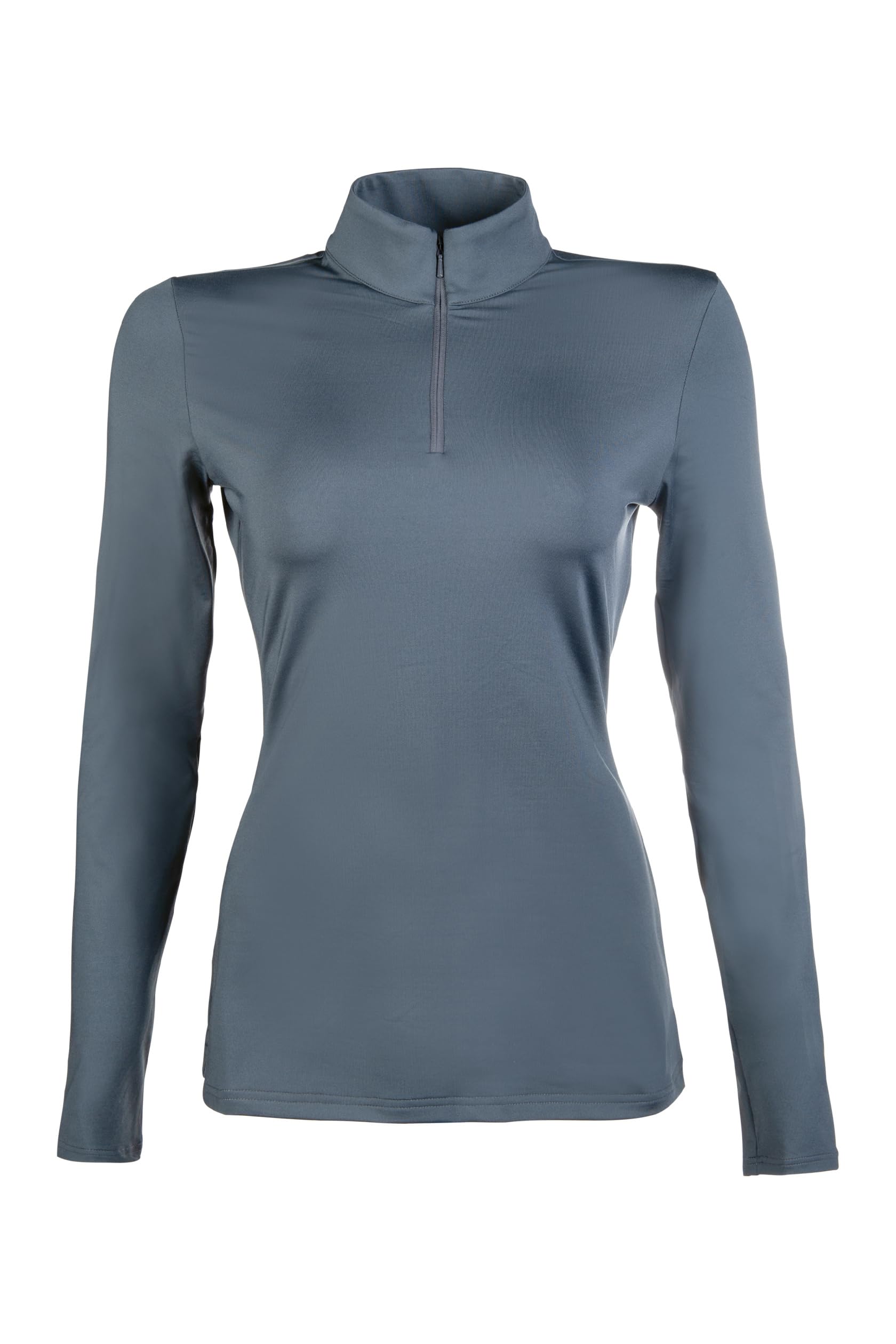 hkm-basic-sweatshirt-unisex-funktionsshirt-mit-zip-kragen image 4