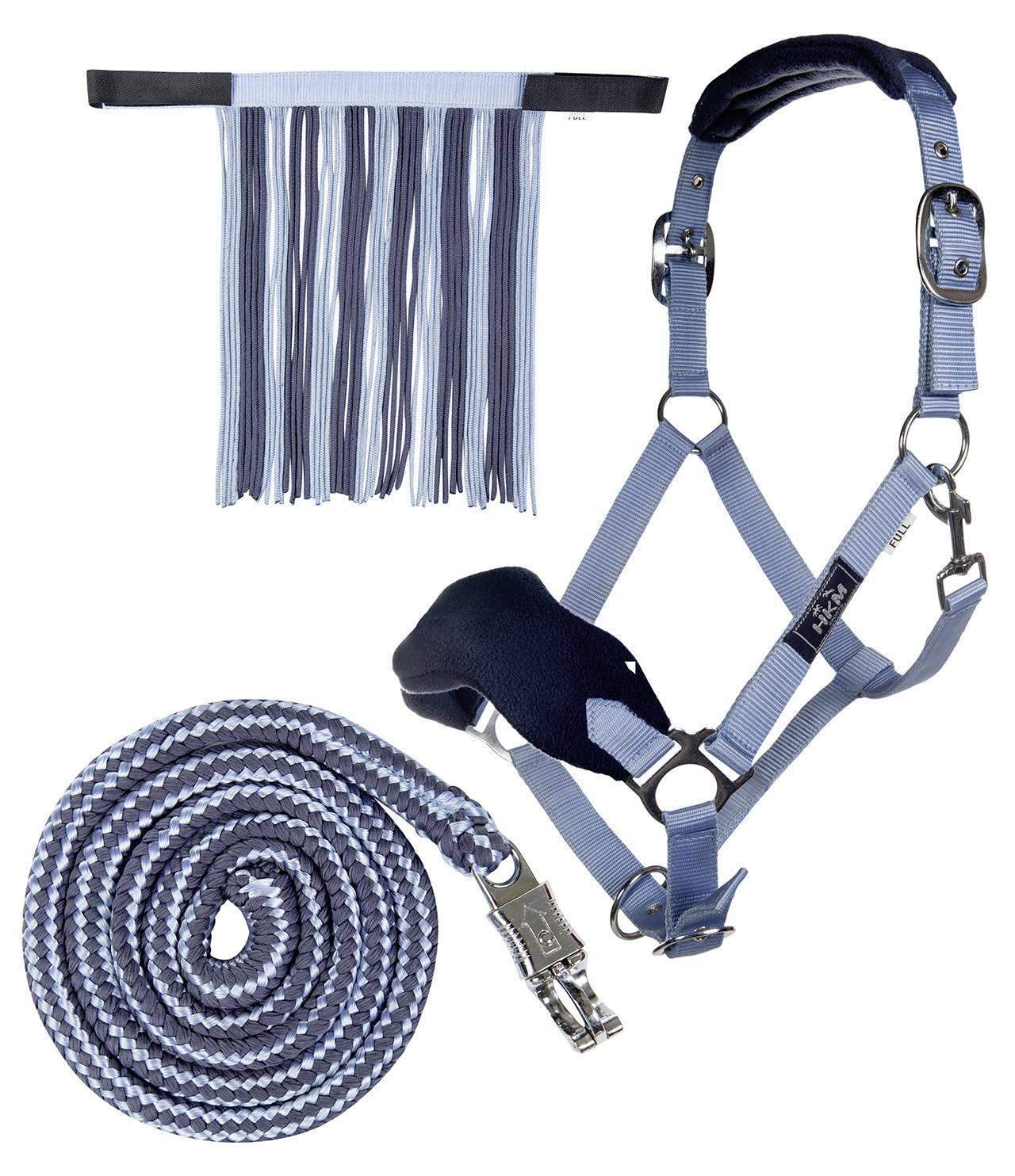 hkm-10734-halfterset-mit-fliegenfransen-und-strick-180-cm image 7