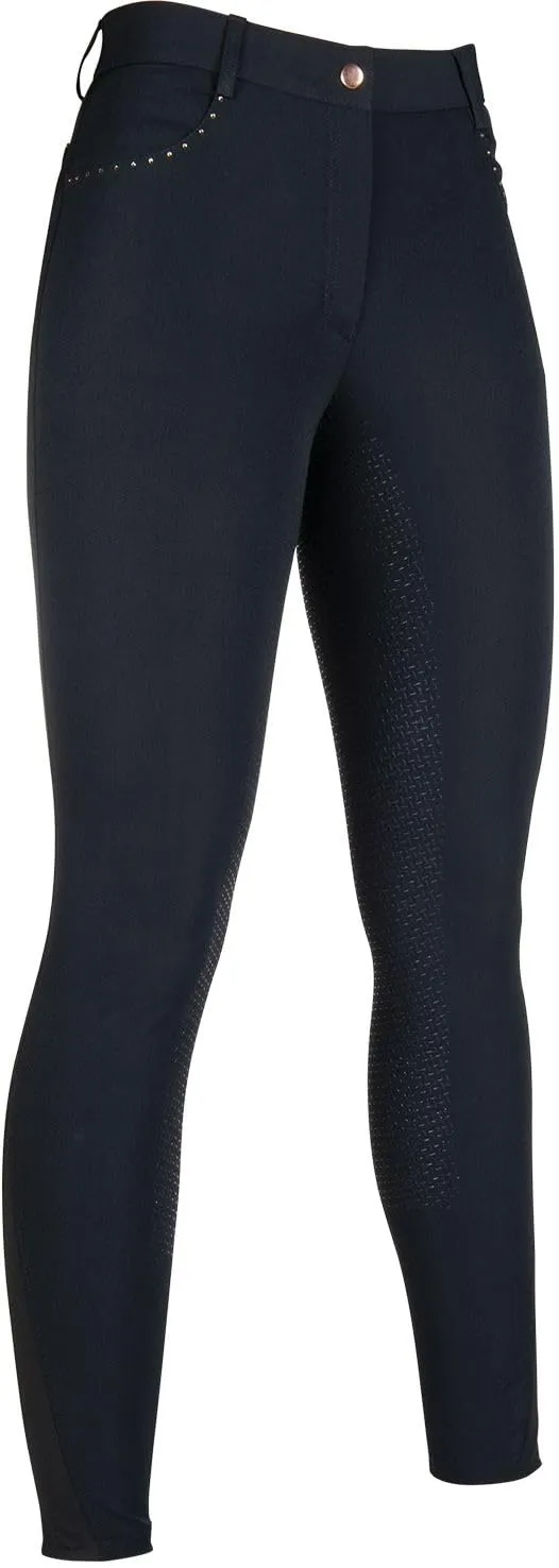 hkm-rosegold-glamour-style-damen-reithose-mit-silikon-vollbesatz image 1