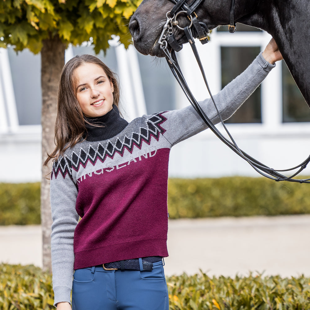 kingsland-equestrian-klmontez-damen-rollkragen-strickpullover-mit-reflektor image 2