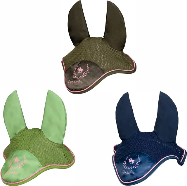 hkm-classic-polo-fliegenhaube-apfelgr-n-warmblut image 1