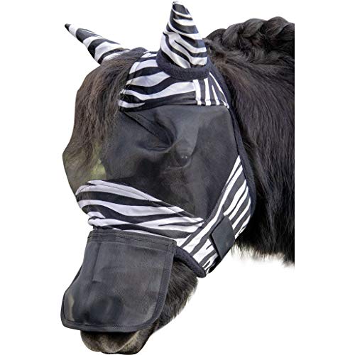 hkm-b6900-zebra-fliegengamaschen-dunkelblau-vollblut image 2