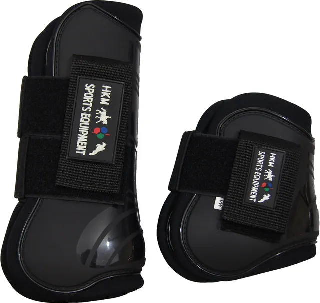 hkm-8566-springgamaschen-und-streichkappen-4er-set-gef-ttert image 1