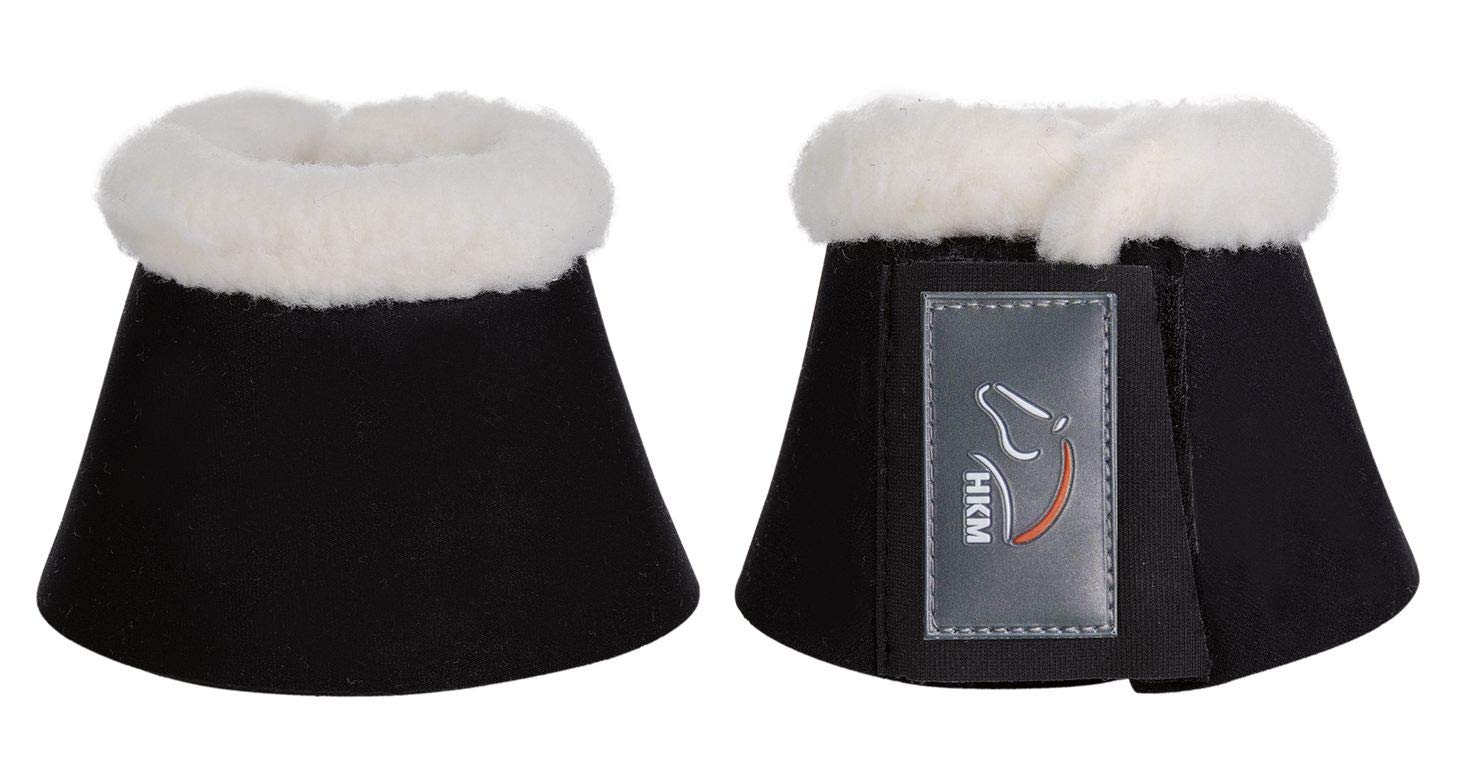 hkm-comfort-hufglocken-mit-polsterung-schwarz-vollblut image 1