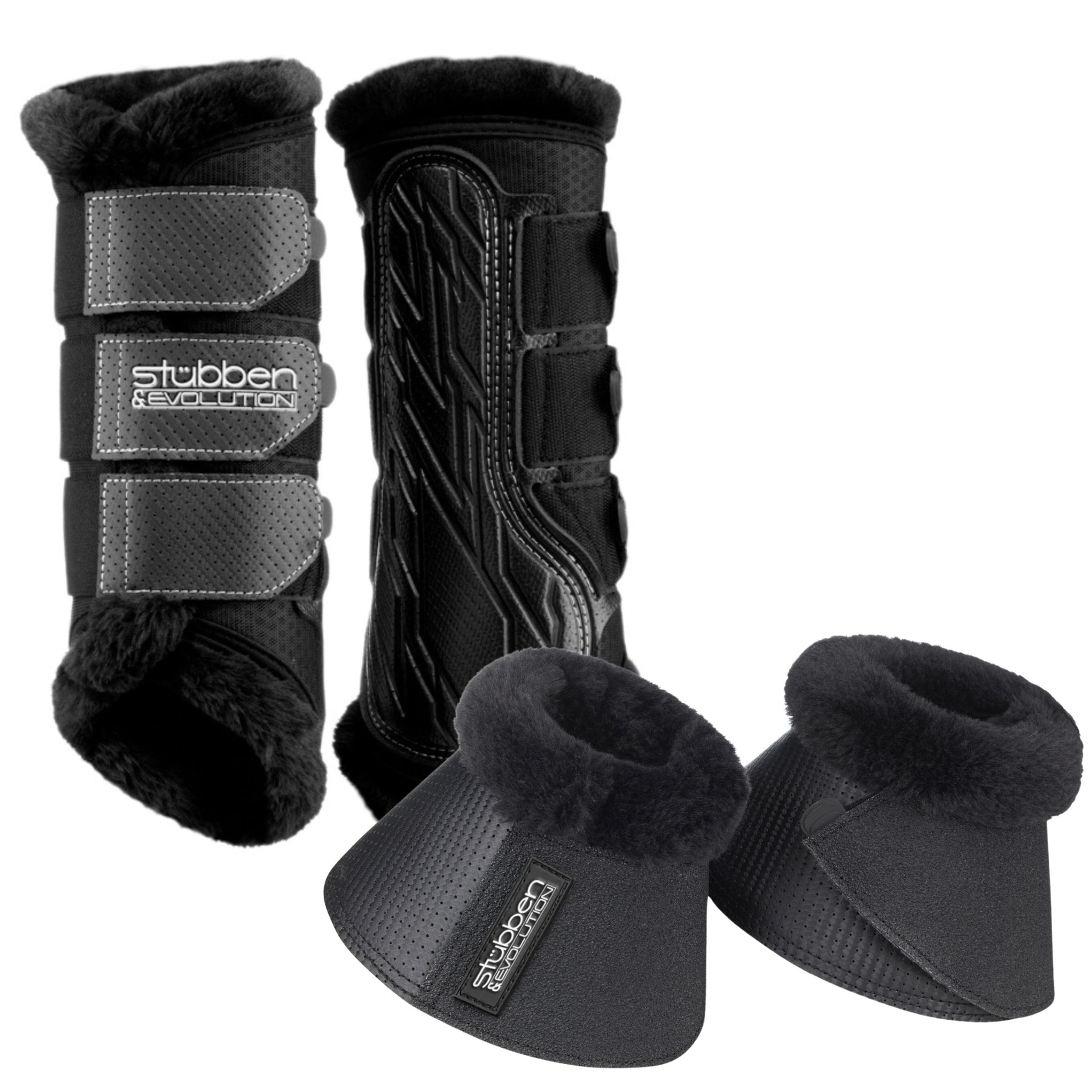 st-bben-airflow-trainingsgamaschen-fleece-gravity-hufglocken-set image 1