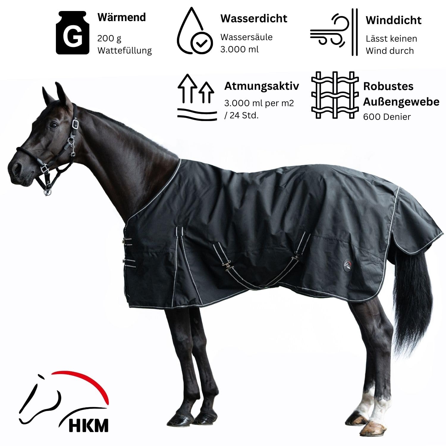 hkm-outdoordecke-10391-mit-halsteil-200-g-schwarz-gr-155 image 3