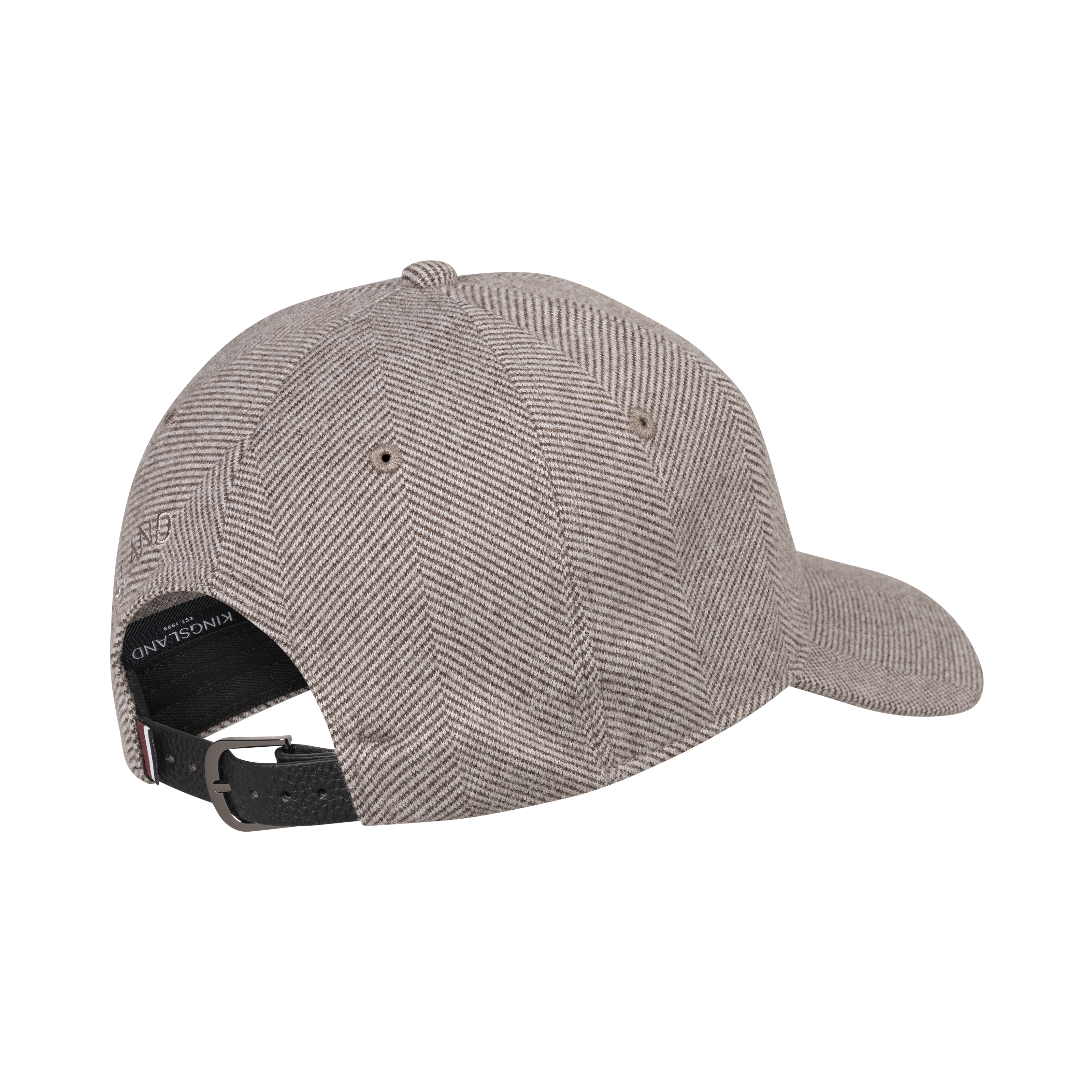 kingsland-equestrian-klaudrey-cap-brown-iron-mit-lederriemen image 3