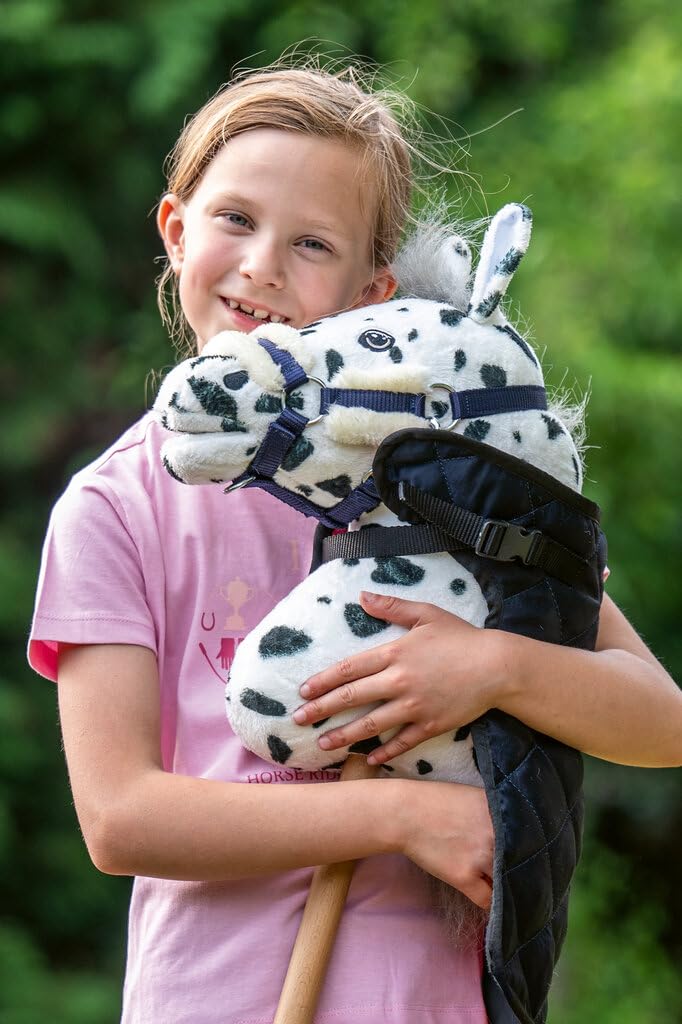 hkm-hobby-horse-halfterset-stars-navy-spielzeughalfter-mit-strick image 4