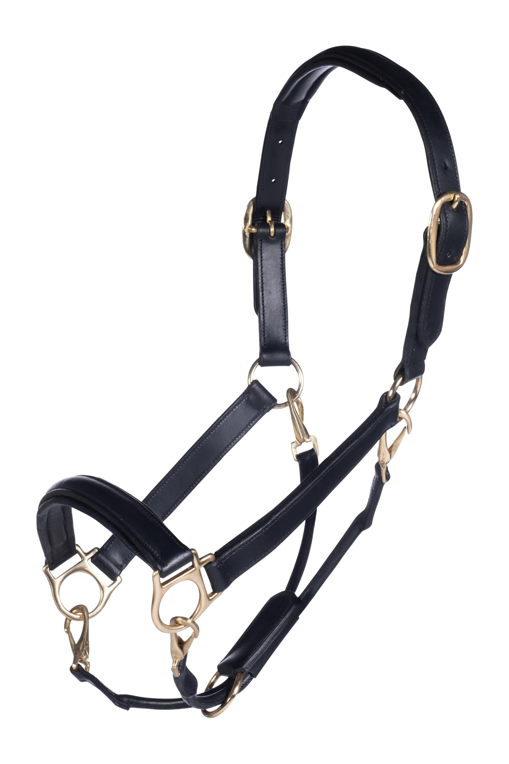 hkm-gold-9100-lederhalfter-schwarz-pony image 1