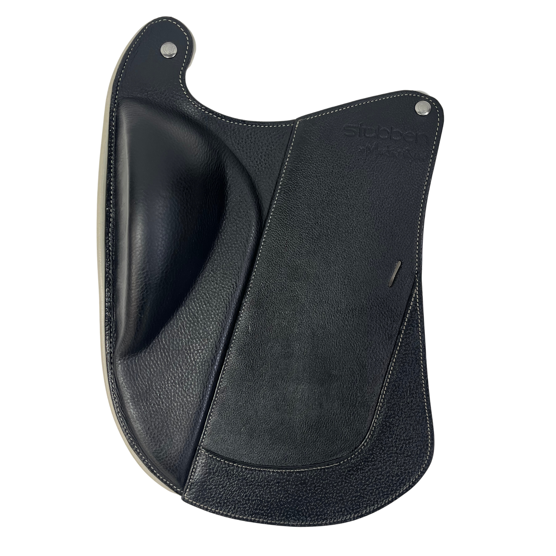 st-bben-sattelblatt-dressur-f-r-rev-sattel-schwarz-wei image 1