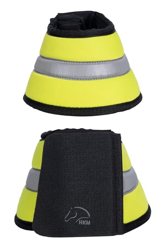 hkm-reflective-hufglocken-neon-gelb-vollblut image 2