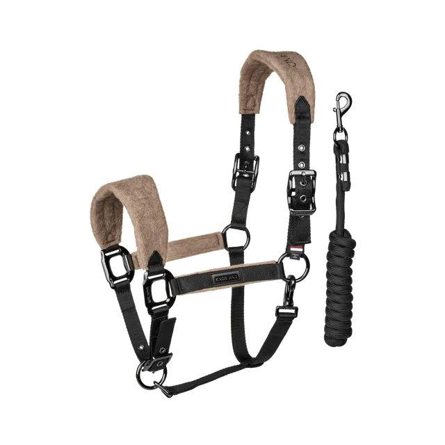 kingsland-equestrian-klaudrey-halfter-mit-strick-schwarz image 1