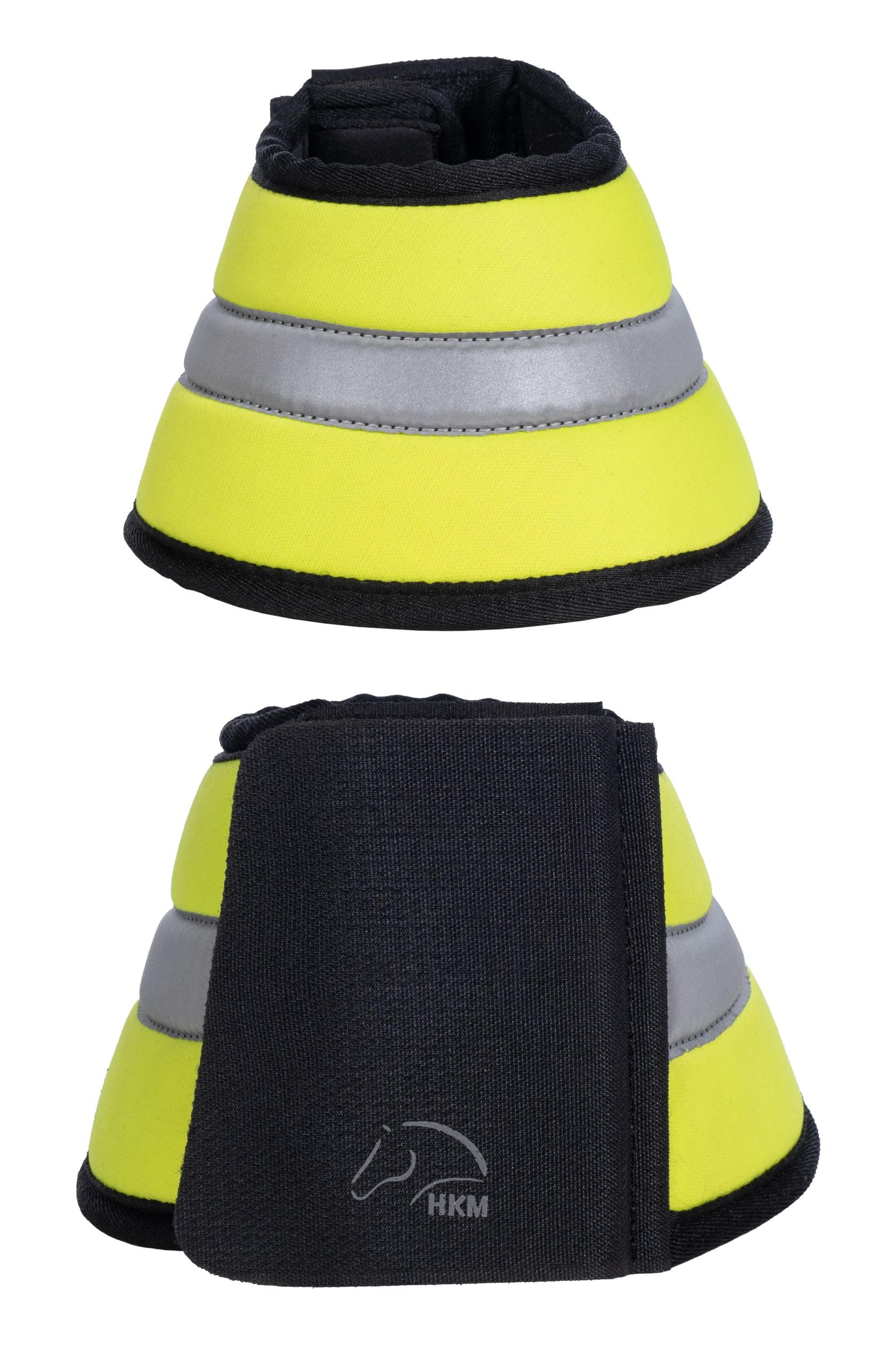 hkm-reflective-hufglocken-neon-gelb-vollblut image 1