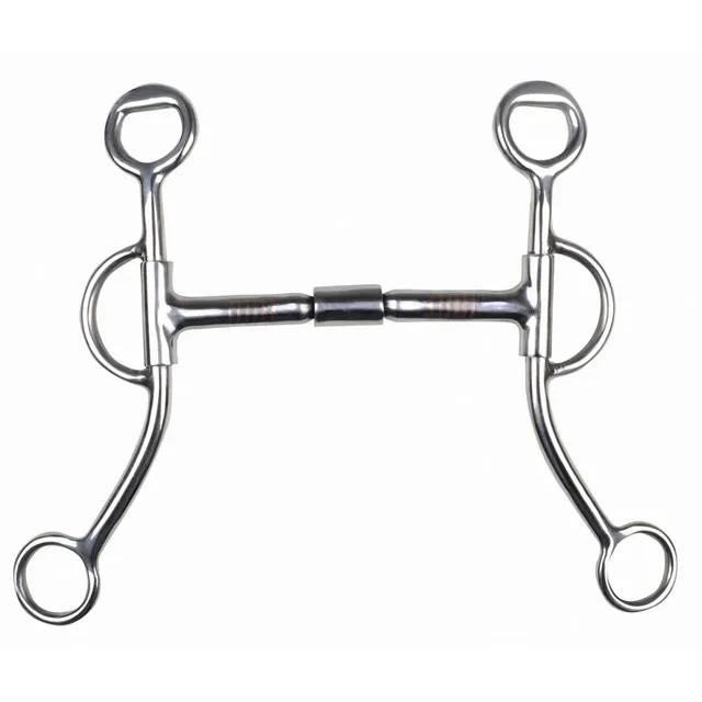 hkm-texas-western-snaffle-bit-billy-allen-mit-shanks-silber image 1