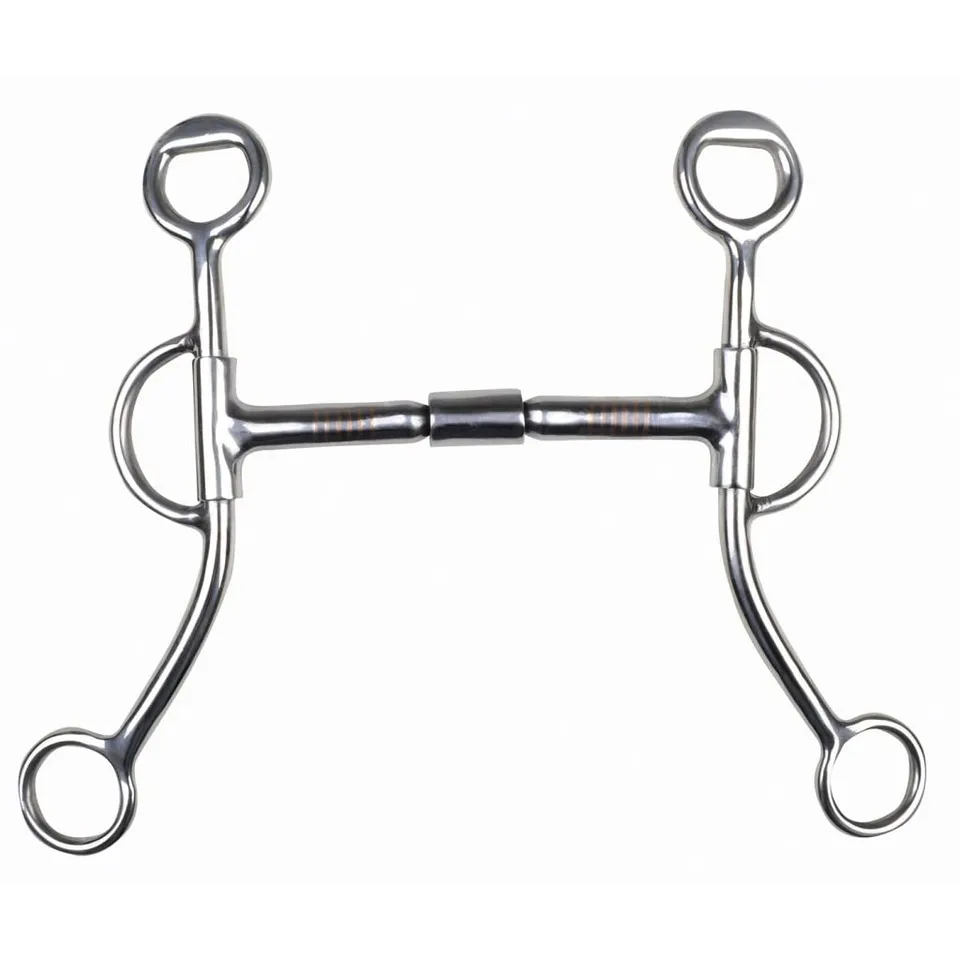 hkm-texas-western-snaffle-bit-billy-allen-mit-shanks-silber image 1