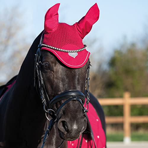 hkm-sweet-valentine-3971-fliegenhaube-pink-silber-vollblut image 4