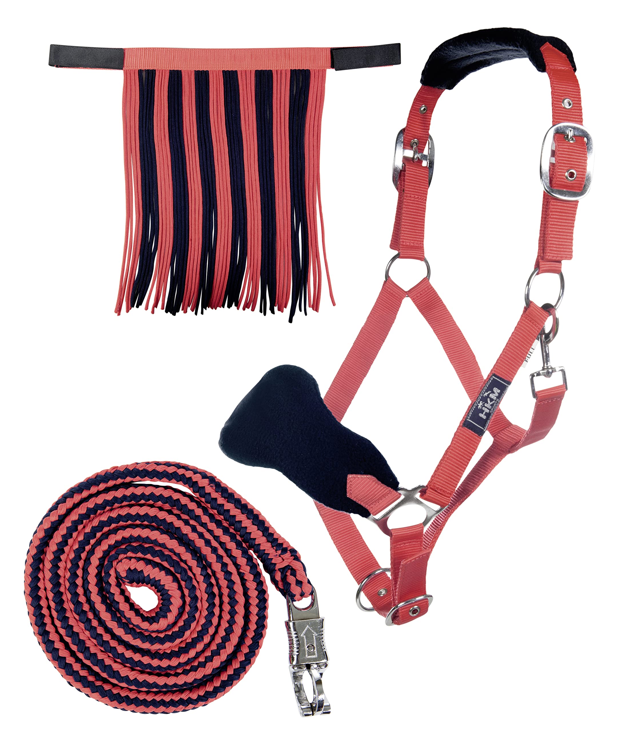 hkm-10734-halfterset-mit-fliegenfransen-und-strick-180-cm image 6