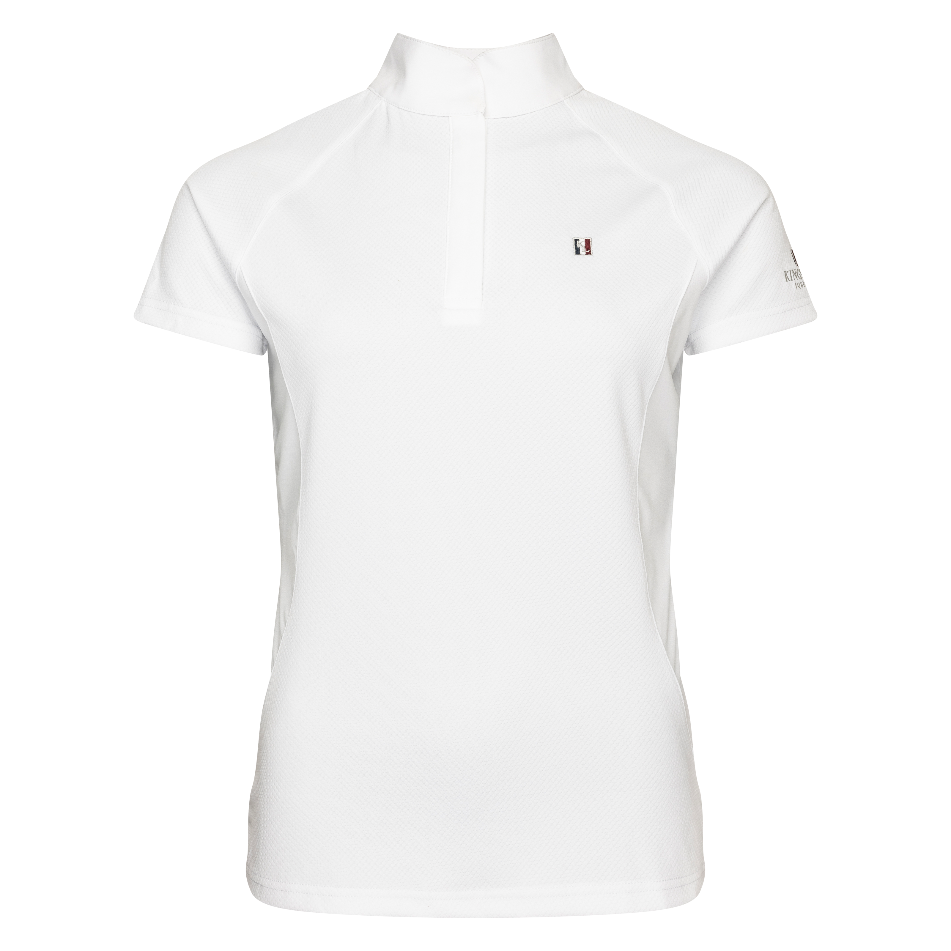 kingsland-equestrian-classic-kurzarm-turniershirt-junior-m-dchen-wei image 1